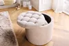 riess-ambiente Runder Hocker MODERN BAROCK 50cm champagner Produktbild-Vorschau 6