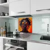 Küchenrückwand Spritzschutz Glas mit Motiv Künstlerischer Produktbild-Vorschau 2
