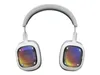 A pair of white and gray headphones with colorful earcups. Anteprima dell’immagine prodotto