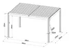 Pergola bioclimatica G21 Austin 4x3 m, alluminio antracite Anteprima dell’immagine prodotto 12