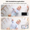Babyphone mit 3-fachem Zoom, 4-Zoll-Babybildschirm mit 2 Produktbild-Vorschau 6