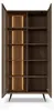 Vitrine / Glasschrank AMARO 94cm – Eiche Dunin mit Lamellen Produktbild-Vorschau 2