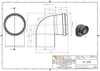 Osma KG 2000 Abflussrohrbogen aus Polypropylen PPKGB 87°, Produktbild-Vorschau 2