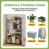 WISFOR Kledingrek met kledingstang, 7 planken, schoenenrek, Productafbeelding-voorbeeld 5