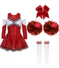 A flat lay of a cheerleading costume set against a white background. Náhled obrázku produktu