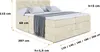 ALTDECOR Boxspringbett mit 2 Matratzen und Topper - 160x200 Produktbild-Vorschau 6