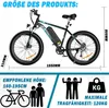 HITWAY E-Bike 26*4 Zoll Fat tire Shimano 7G E-MTB 36V15AH Produktbild-Vorschau 3