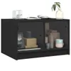 Couchtisch mit Glastüren Schwarz 68x50x42 cm Produktbild-Vorschau 4