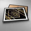 Gerahmtes Poster - Schwarzer Rahmen - Abstraktion Quadrat Produktbild-Vorschau 3