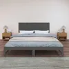 vidaXL Wand-Kopfteil Grau 185x3x60 cm Massivholz Kiefer Produktbild-Vorschau 3