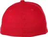 A close-up view of the back of a red baseball cap. Podgląd zdjęcia produktu