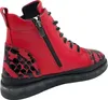 A side view of a red and black women's boot. Produktbild-Vorschau
