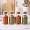 Gewürzgläser Glas 4er Set mit Korken Produktbild-Vorschau