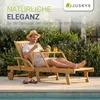 Juskys® Sonnenliege SunScape Natur, Akazie Holz mit Produktbild-Vorschau 7