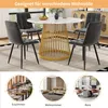 A dining table set with chairs, shown in a room, with additional lifestyle images of a dining room, living room, and office. Náhled obrázku produktu