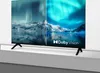 A television displaying a split image of the aurora borealis, with the Dolby Vision logo visible. Produktbild-Vorschau