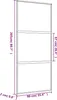 vidaXL Schiebetür Golden 90x205 cm Matt ESG-Glas und Produktbild-Vorschau 7