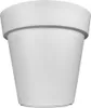 A white planter pot is shown against a white background. Produktbild-Vorschau