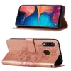 Galaxy A20 Hülle, Schmetterling Prägung Flip Leder Produktbild-Vorschau 2