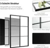 COSTWAY 70x100 cm Prostokątne lustro z metalową ramą, Podgląd zdjęcia produktu 4