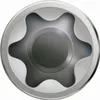 A close-up, top-down view of a single Torx screw head. Anteprima dell’immagine prodotto