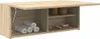 A wooden cabinet with open shelves, displaying rolled towels and bathroom accessories. Anteprima dell’immagine prodotto