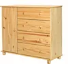 Möbilia Kommode | 4 Schubladen, 1 Tür | Kiefer-Holz massiv Produktbild-Vorschau 4