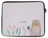 Mr. & Mrs. Panda Laptop Hülle Otter Stein 27 x 36 cm - Grau Produktbild-Vorschau 1