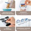 A collage of four images showcasing different features of food storage containers. Anteprima dell’immagine prodotto