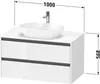 Duravit Ketho.2 Wastafelonderkast 100x55x56,8 cm Mat Basalt Produktbild-Vorschau 2