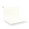 A roll of white adhesive film is unrolled and laid flat on a white surface, casting a subtle shadow. Produktbild-Vorschau
