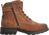 A side view of a brown leather boot. Anteprima dell’immagine prodotto