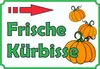 Verkaufsschild Schild Kürbis zu verkaufen  Pfeil nach Produktbild-Vorschau 1