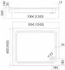 ECOLAM Receveur de Douche Grawello Rectangle 100x80 x26 cm Voir les images du produit 4
