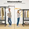 HOKEEPER Schwerlast Kleiderständer auf Rollen, Doppelter Produktbild-Vorschau 5