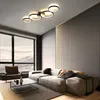 ZMH LED Plafonnier Noir 3000k Blanc Chaud Moderne 4 Flammes Voir les images du produit 6