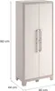 Kis Kunststoffschrank Gulliver Hoch 182 x 80 x 44 cm beige Produktbild-Vorschau 9