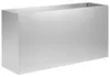 vidaXL Vaso da giardino, argento, 100 x 30 x 40 cm, acciaio Anteprima dell’immagine prodotto 1