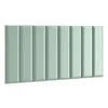 A close-up, studio shot of several mint green upholstered wall panels arranged side-by-side. Anteprima dell’immagine prodotto
