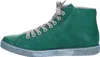 A side view of a green high-top sneaker. Produktbild-Vorschau