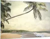 Bilder auf glas - Einteilig - Palme Strand Insel - 120x80cm Produktbild-Vorschau 1