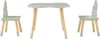 A children's table and two chairs set with a cloud-shaped table. Anteprima dell’immagine prodotto