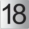 Türnummer I Zimmernummer I EdeIstahI TürschiId "18" I 85x85 Produktbild-Vorschau 1