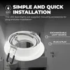 Ledvion lot de 6 spot encastre LED rond blanc 3W dimmable Voir les images du produit 7