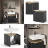 Waschbeckenunterschrank Vicco Marelle Anthrazit/Artisan 60 Produktbild-Vorschau 8