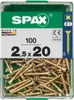 SPAX Universalschrauben gelb vz VG 2,5x20 mm (100 St.) Produktbild-Vorschau 2