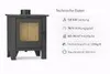 NEMAXX® H8 Ventilované krbové kachle na drevo čierne 7,6 kW Náhľad obrázku produktu 5