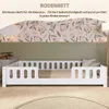 Crazy Pine Kinderbett 120x200 cm – Weißes Montessori Produktbild-Vorschau 5