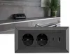 Zásuvkový blok 2-zásuvkový, USB-A, USB-C PD, čierny Náhľad obrázku produktu 4