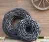 Corona di liane rustica nera 65 cm - Decorazione per Anteprima dell’immagine prodotto 3